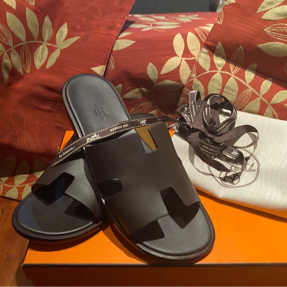 Hermes Izmir Sandals Moka 42.5/9.5